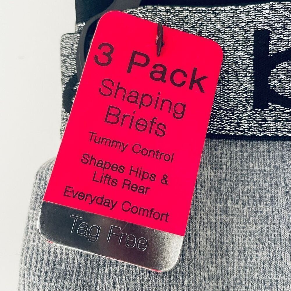 NWT Gorgeous bebe S 3 Pack Seamless Shaping Firm Control Briefs Grey, Black, Tan - Picture 3 of 12